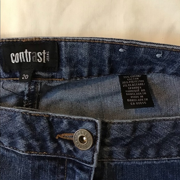 Plus Size Contrast Capris - Picture 3 of 3